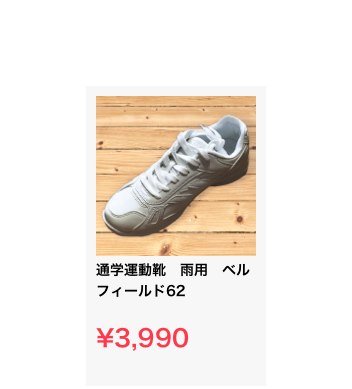 ￼
通学運動靴　雨用　ベルフィールド62

¥3,990